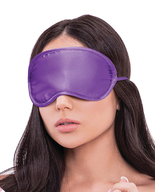 Lux Fetish Removable Purple Collar, Cuffs & Leash Set