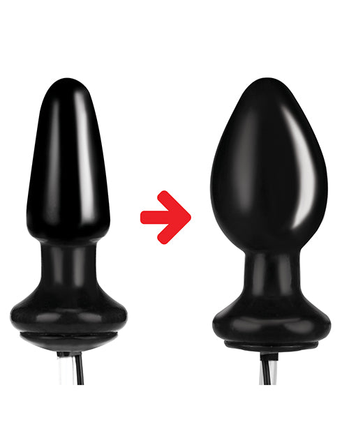 Lux Fetish Inflatable Vibrating Butt Plug with Adjustable Pump