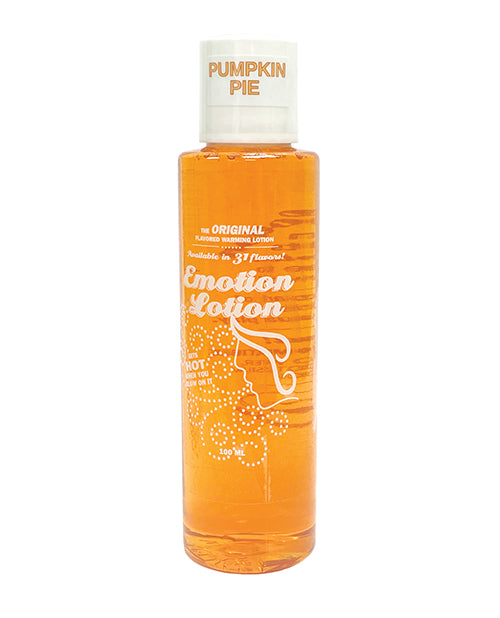 Emotion Lotion Warming Massage Oil Pumpkin Pie Flavor Water-Based Edible Formula for Sensual Couples Massage