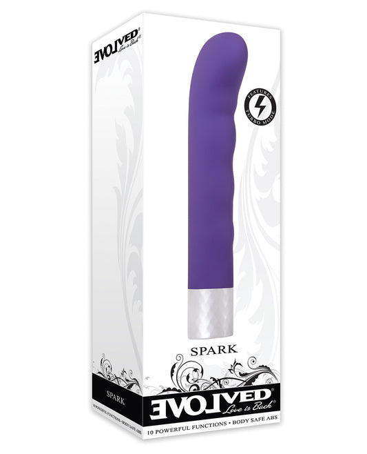 Evolved Vibrator Purple Curved G-Spot Turbo Boost Feature for Enhanced Intimate Stimulation