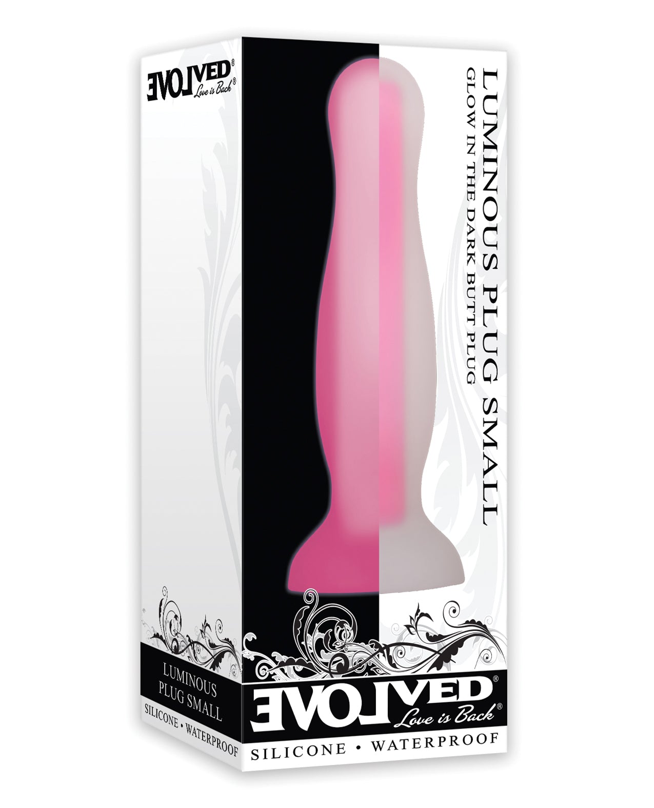 Evolved Anal Plug Glow-in-the-Dark Flexible Suction Cup Design for Beginner-Friendly Pleasure