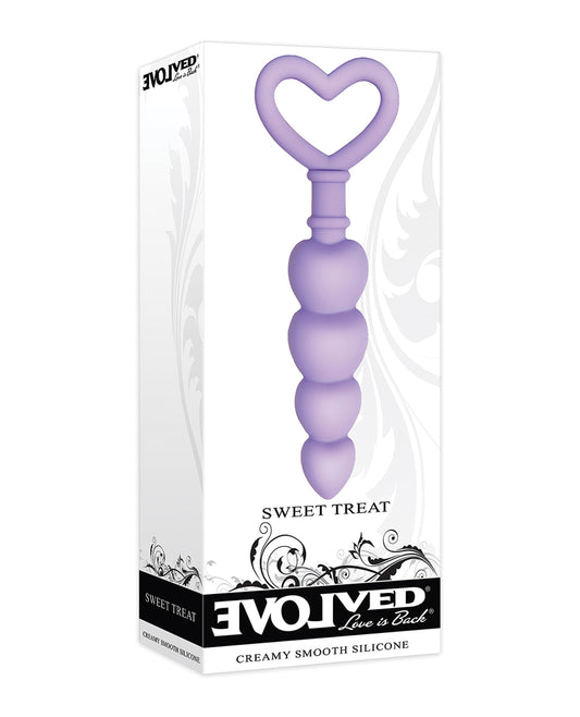 Evolved Anal Beads Heart-Shaped Silicone Graduated Shaft with Secure Handle for Comfortable Anal Play