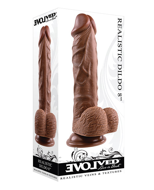 Evolved realistic dildo dual-density lifelike texture suction cup base for authentic pleasure and hands-free solo or couples use