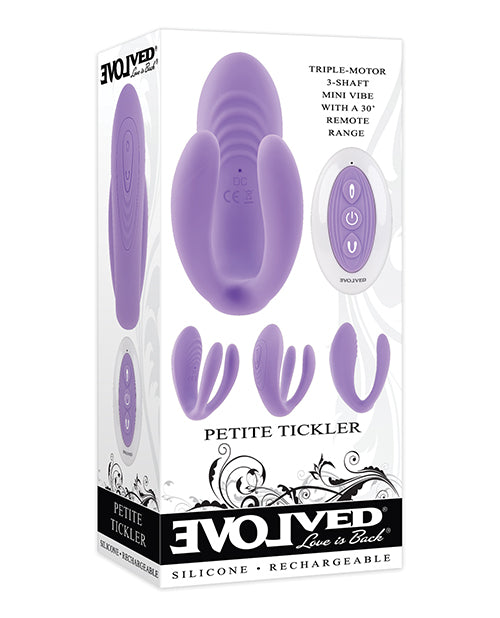 Evolved Stimulator Petite Tickler Triple Motor Remote Controlled for Versatile Intimate Pleasure