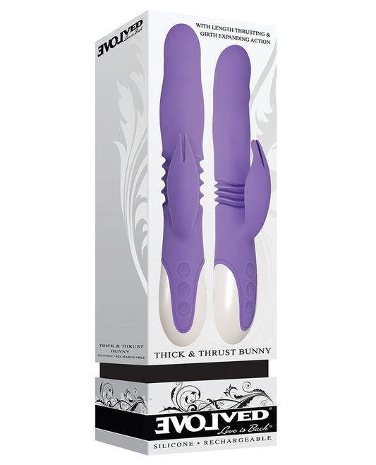 Evolved Vibrator Dual Stim Thrusting Expanding Motion Waterproof Design for Intense Pleasure