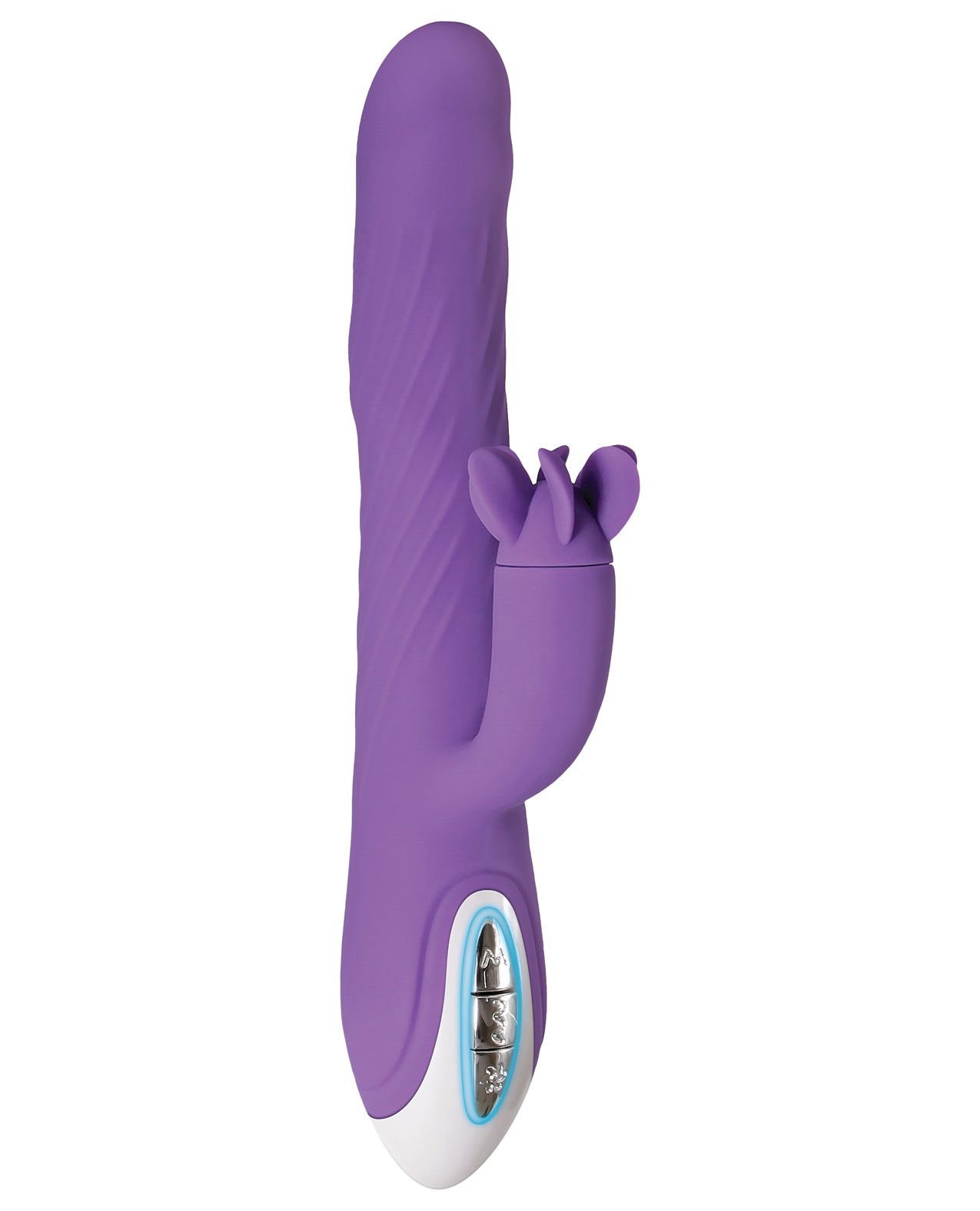 Evolved Tilt O Whirl Dual Stim Vibrator with Spinning Clitoral Stimulator - Purple