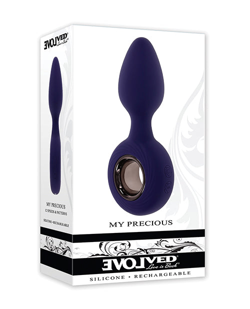 Evolved Vibrating Plug with Ring Handle and Ergonomic Egg Shape for Comfortable Anal Play