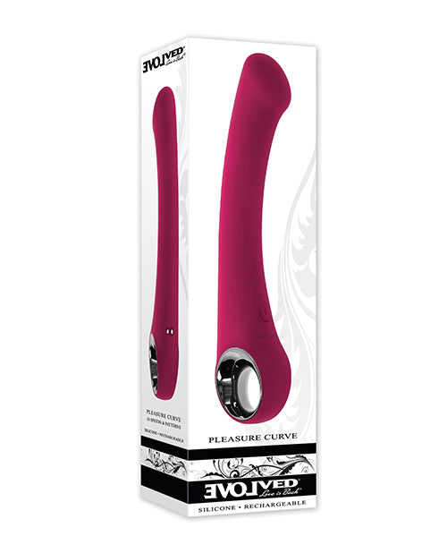 Evolved G-Spot Vibrator flat head chrome ring handle for targeted pleasure