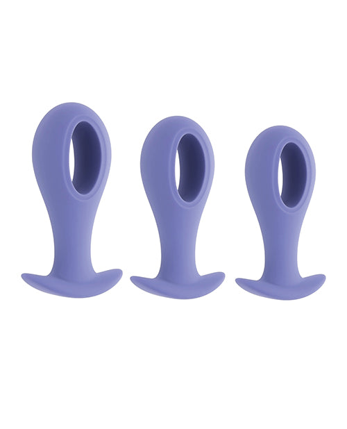 Evolved Hole Punch Anal Plug Set - Purple  Set of 3