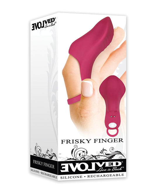 Evolved Finger Ring Vibrator with Ergonomic Two-Part Grip and Textured Shaft for Precise Stimulation