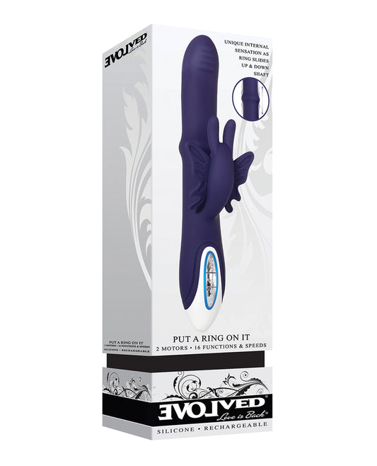 Evolved Vibrator Sliding Ring Butterfly Clitoral Stimulator Waterproof Design for Intense Pleasure