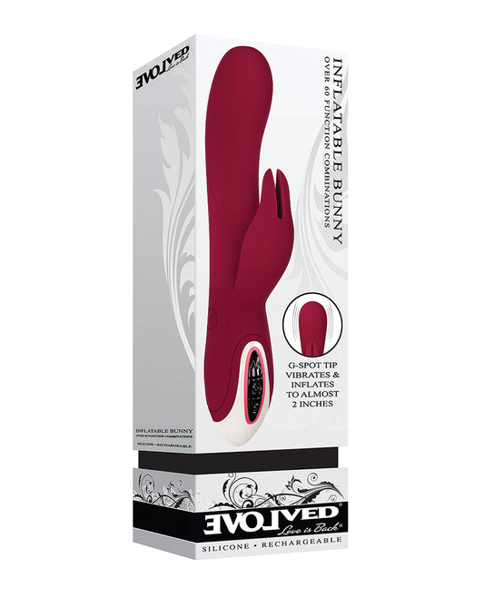 Evolved Vibrator Inflatable Bunny Dual-Action G-Spot Shaft Rechargeable for Custom Pleasure