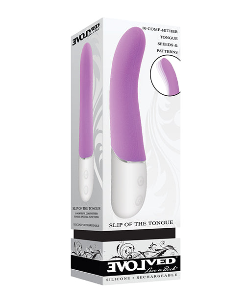Evolved Vibrator Tongue-Shaped Silicone 10-Speed for G-Spot Stimulation and Pleasure