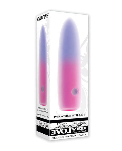 Evolved Stimulators Paradise Bullet Mini Vibrator Dual Silicone Precision Tip for Pleasure