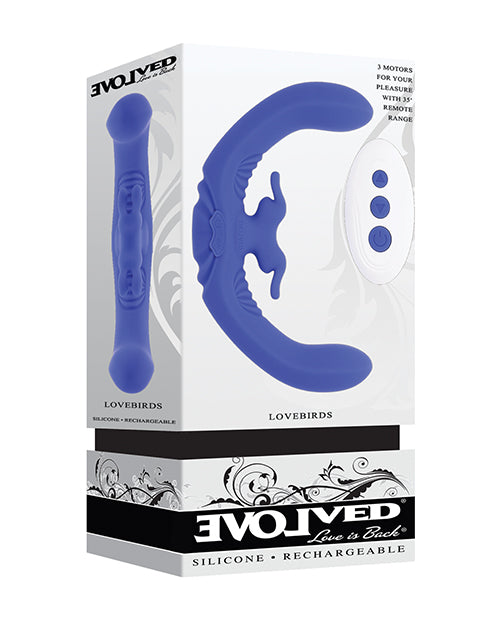 Evolved Vibrator Curved Dual-Ended Rabbit Stimulator with Remote Control for Intense Dual Pleasure