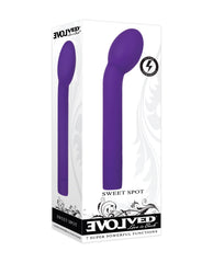 Evolved Vibrator Purple Angled G-Spot Head Extra Power Silicone for Intense Stimulation