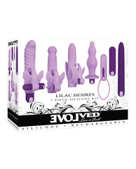 Evolved Vibrator Kit with 7 Attachments Waterproof Design Rechargeable Silicone for Versatile Stimulation