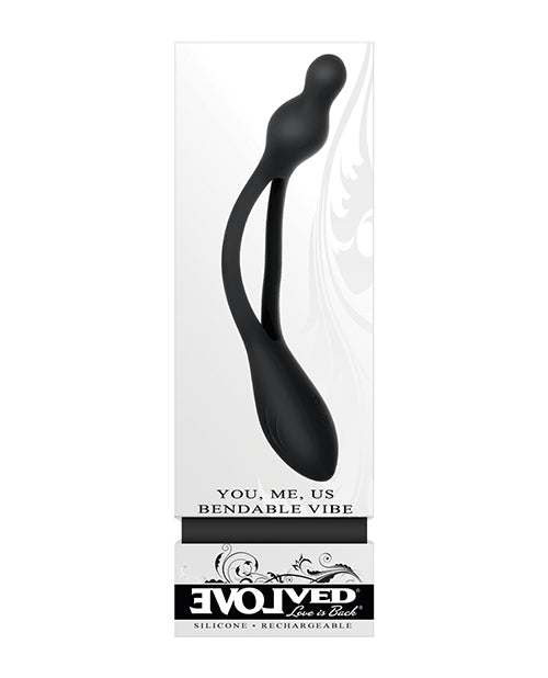 Evolved Stimulator double-ended bendable shaft ergonomic dual-bulb design for versatile partner pleasure