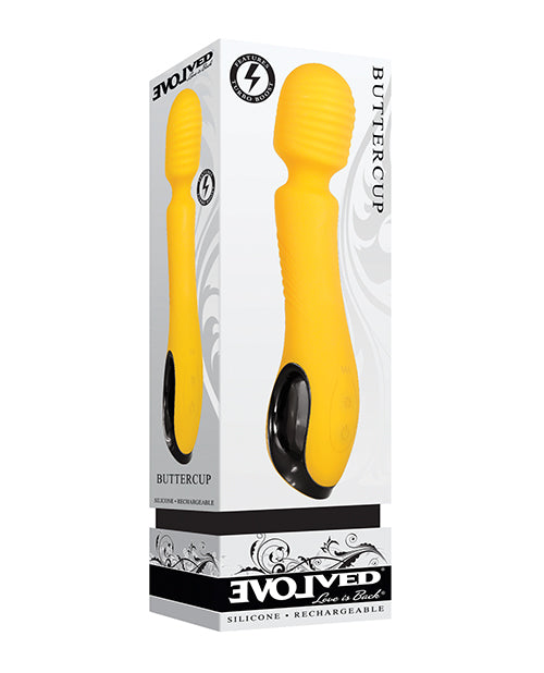 Evolved Massage Products Yellow Wand Massager 10-Speed Flexible Head for Relaxing Massage and Intimate Wellness