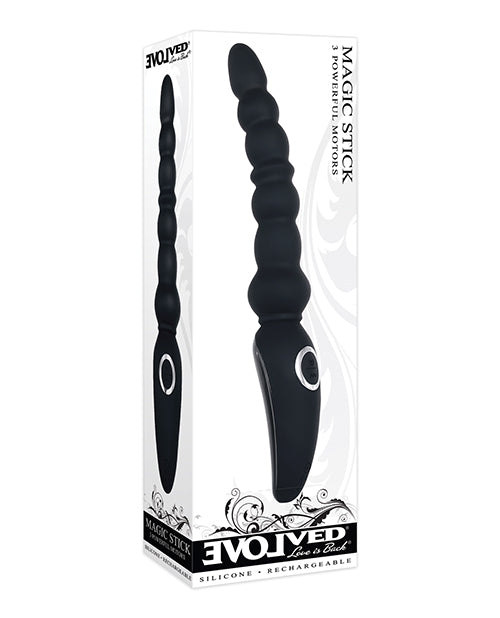 Evolved Anal Vibrator with Beaded Shaft and Triple Motors for Intense Internal Stimulation