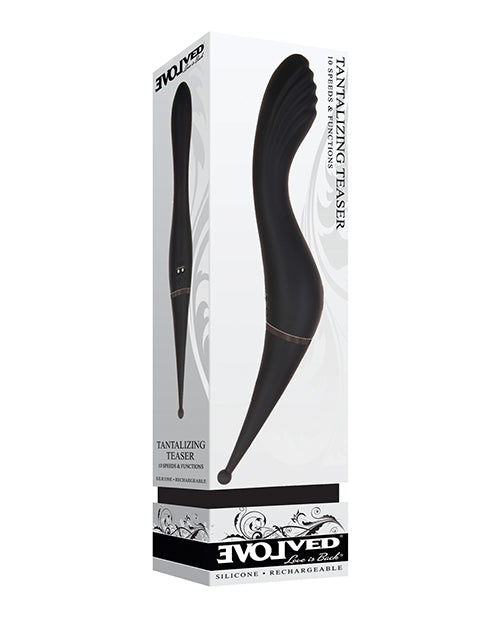 Evolved Dual End Vibrator with Textured G-Spot and Clitoral Stimulation for Intense Personal Pleasure
