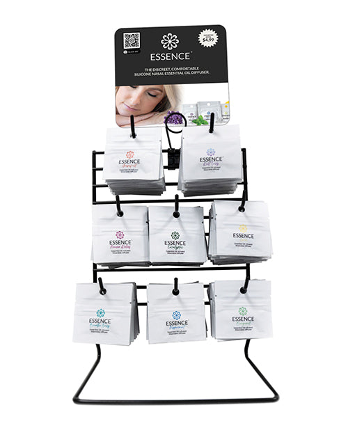 Essence Aromatherapy Ring Retail Stand with 8 Fragrance Sachets for Wellness and Relaxation