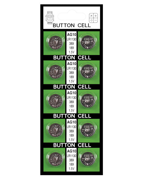Erotic Toy Company Button Cell Batteries AG10 Multipack LR1130 Replacement for Reliable Electronic Power