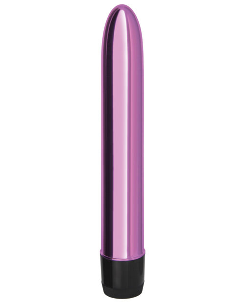 Erotic Toy Company Vibrator Pink Metallic Finish Adjustable Intensity Waterproof for Intimate Stimulation