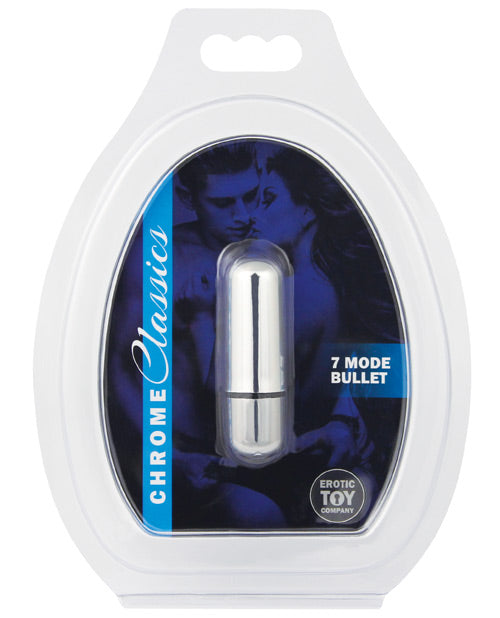 Chrome Classics 7 Mode Metallic Bullet Stimulator in Silver