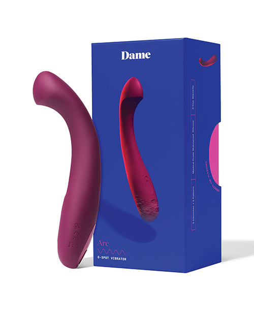 Dame Vibrator G-Spot Clit-Stimulating Ridge Ergonomic Handle for Internal and External Stimulation