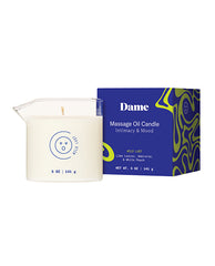 Dame Setting The Mood Massage Oil Candle with Kava Kava Infusion and Easy-Pour Spout for Relaxing Aromatherapy Massage