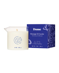 Dame Massage Oil Candle with Kava Kava Infusion and Easy-Pour Spout for Relaxing Aromatherapy Massage