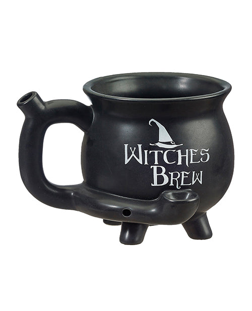Fashioncraft Novelty Mug Ceramic Cauldron with Built-In Pipe for Witchcraft Enthusiasts and Smoking Enjoyment