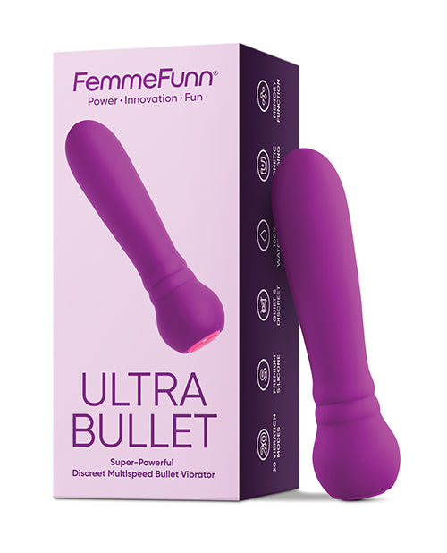 Femme Funn Stimulator Ultra Bullet 20 Vibration Modes Magnetic Charging for Intense Personal Pleasure