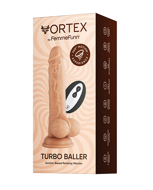 Femme Funn Dongs & Dildos Wireless Turbo Baller 8 Vibration Modes Realistic Sculpted Design for Lifelike G-Spot Stimulation
