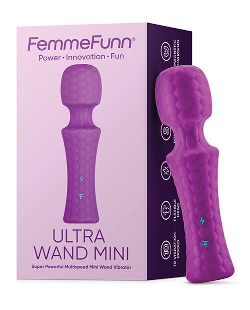 Femme Funn Mini Vibrator Flexible Head Waterproof Rechargeable for Travel and Targeted Massage