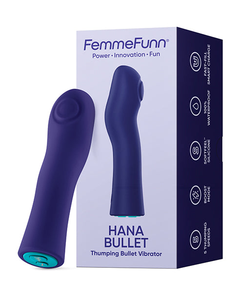 Femme Funn Bullet Vibrator Fingerlike Thumping Action Waterproof for Personal Stimulation