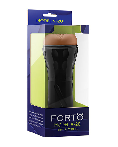 Forto Vagina Masturbator Tan Ultra-Realistic Textured Tunnel for Enhanced Sensation and Comfort