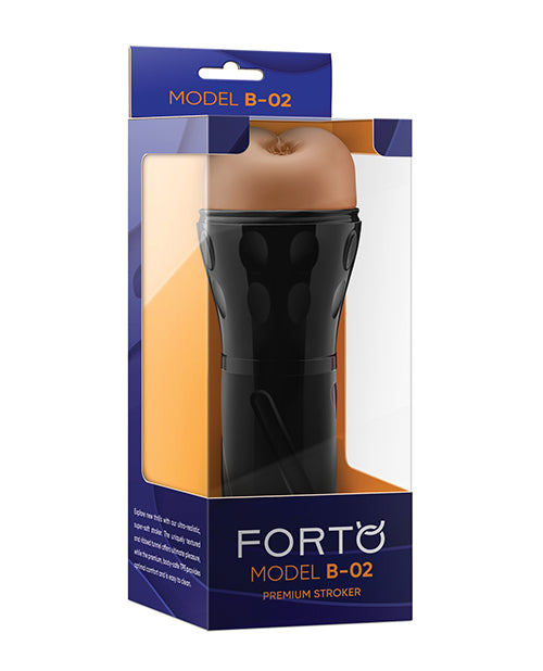 Forto Dolls & Masturbators Ultra-Realistic Tan Masturbator Ribbed Tunnel for Intense Solo Stimulation
