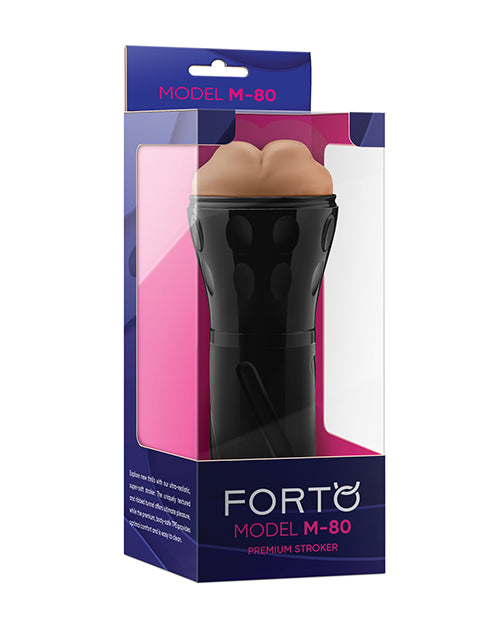 Forto Mouth Masturbator Ultra-Realistic Textured TPE Hard-Side Design for Intense Solo Pleasure