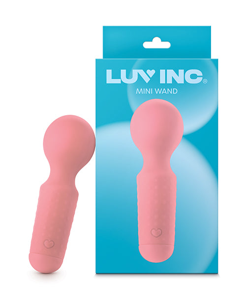 Luv Inc. Mini Wand Vibrator Flexible Neck Waterproof 10 Modes for Intimate Massage and Pleasure