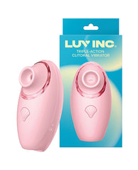 Luv Inc. Stimulator Vibrator with 10 Modes and Triple-Action Motions for Enhanced Clitoral Stimulation