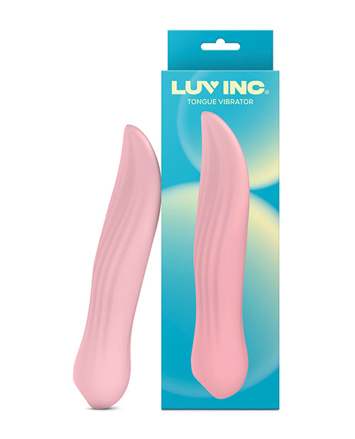 Luv Inc. Vibrator Tongue Shaped Tip Waterproof Design USB Rechargeable for Targeted Stimulation