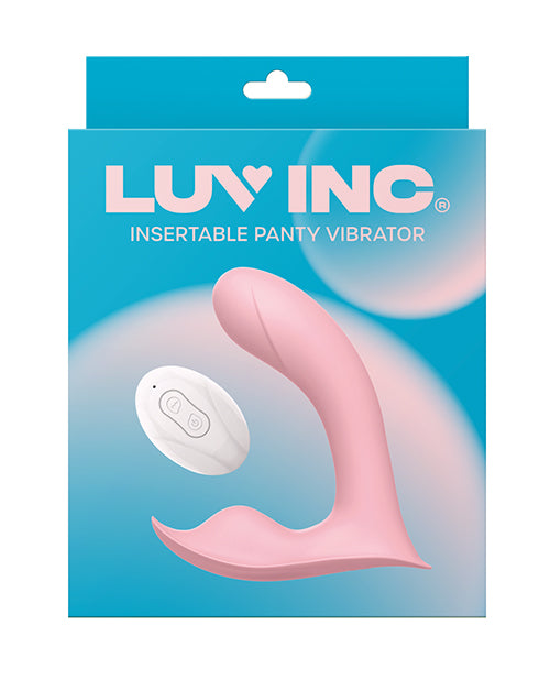 Luv Inc. Stimulator Remote-Controlled Insertable Panty Vibrator with G-Spot Curve for Discreet Pleasure