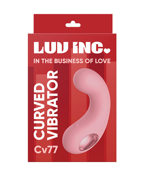 Luv Inc. Vibrator Curved Silicone 10 Modes Ergonomic Design for Targeted Stimulation