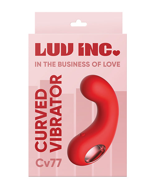 Luv Inc. Vibrator Curved Silicone Design 10 Modes for Targeted Pleasure