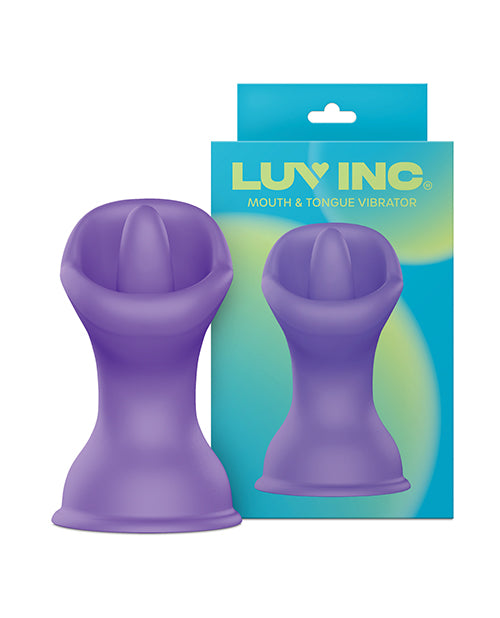 Luv Inc. Stimulator Mouth & Tongue Suction Cup Vibrator with Lifelike Motions for Realistic Oral Sensation