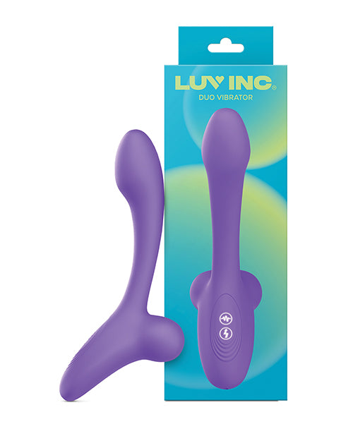 Luv Inc. Vibrator Poseable Duo Silicone Flexible Boost Function for Versatile Stimulation