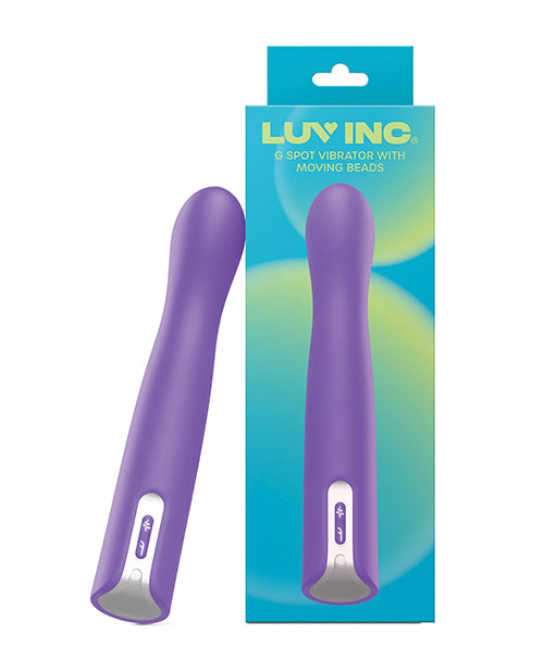 Luv Inc. Vibrator Purple G-Spot Moving Beads Rocking Motion for Enhanced Sensory Stimulation