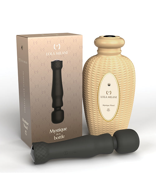 Lola Milani Massage Wand Vibrator Flexible Head Discreet Storage Bottle for Relaxation
